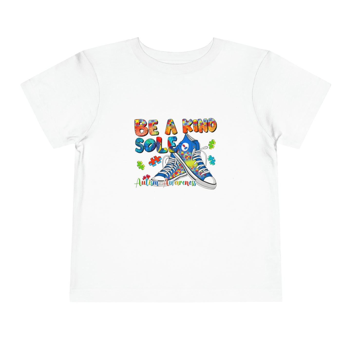 Be Kind Autism Awareness Advocate Toddler Short Sleeve Tee