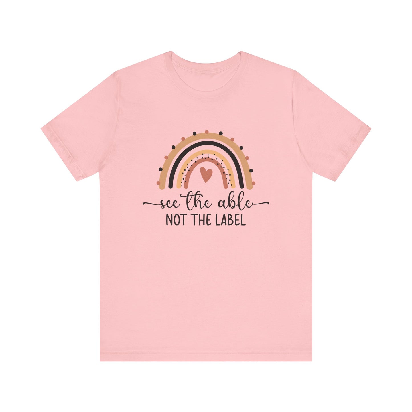 See the able not the label Autism Mom Advocate Special Needs Women's Short Sleeve Tee