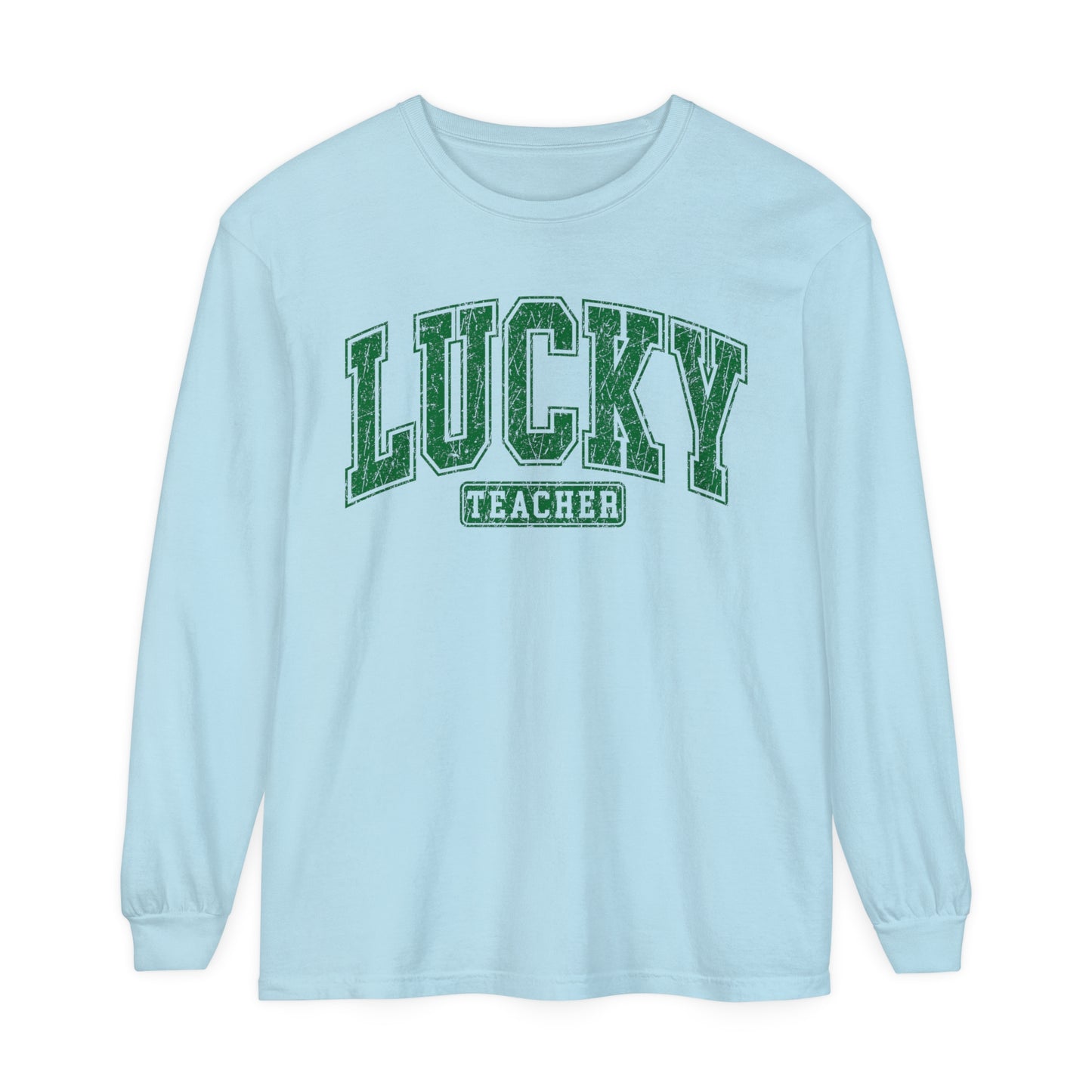 Lucky Teacher St. Patrick's Day Women's Loose Long Sleeve T-Shirt