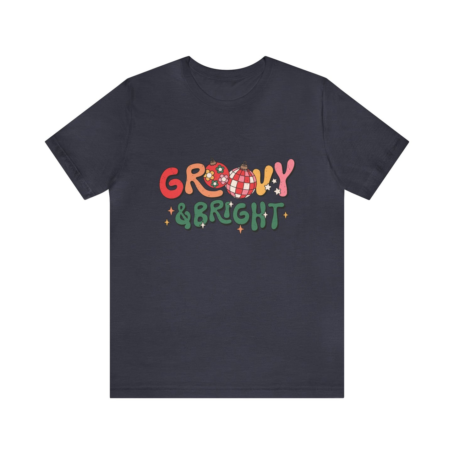 Groovy & Bright Women's Short Sleeve Christmas T Shirt