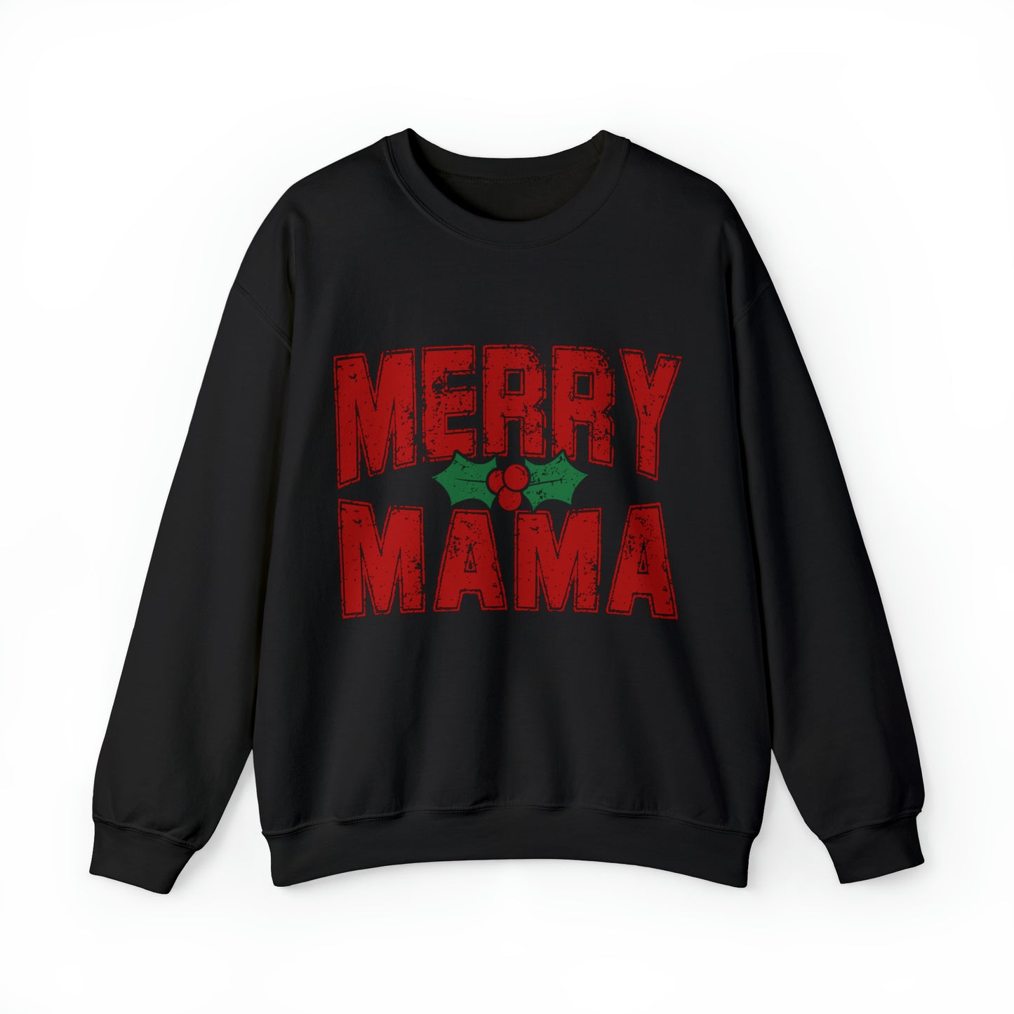 Merry Mama Women's Christmas Crewneck Sweatshirt