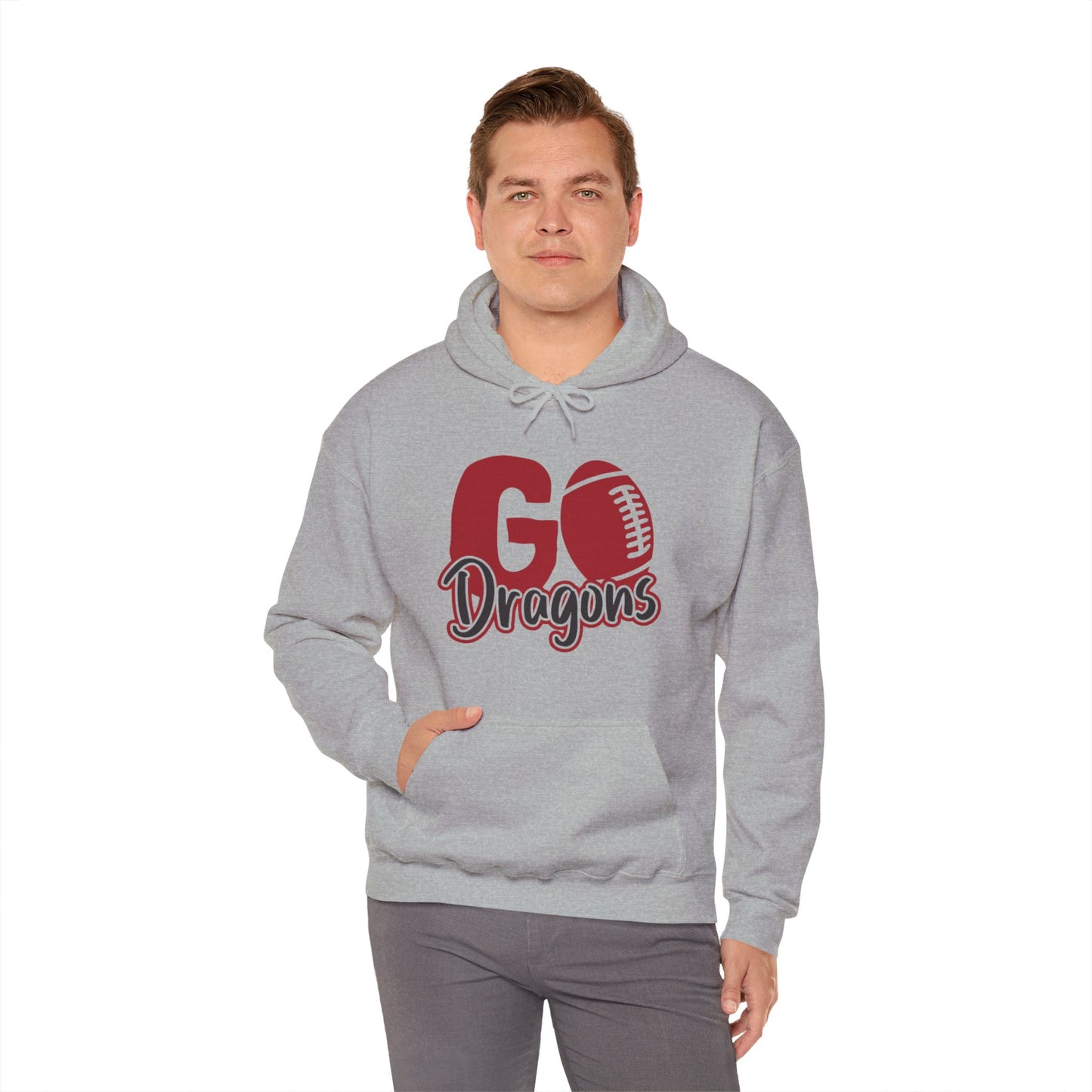 Go Dragons Adult Unisex Heavy Blend™ Hooded Sweatshirt