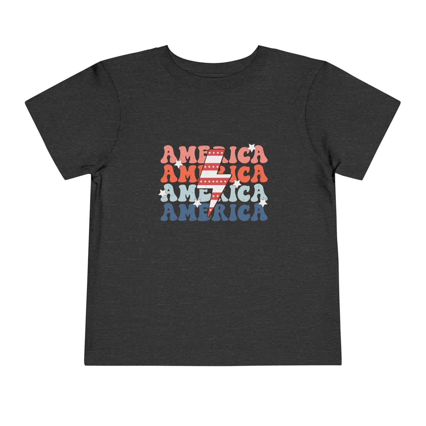 America 4th of July Toddler Short Sleeve Tee
