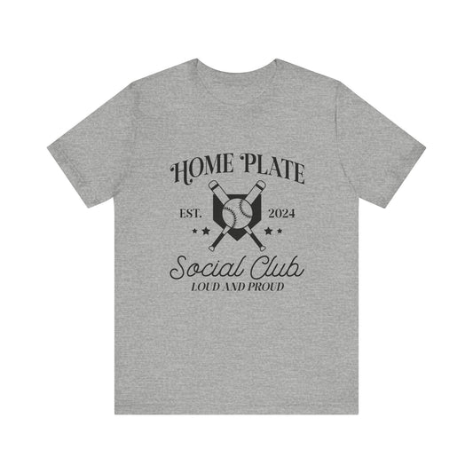 Home Plate Social Club Women's Tshirt  Short Sleeve Tee