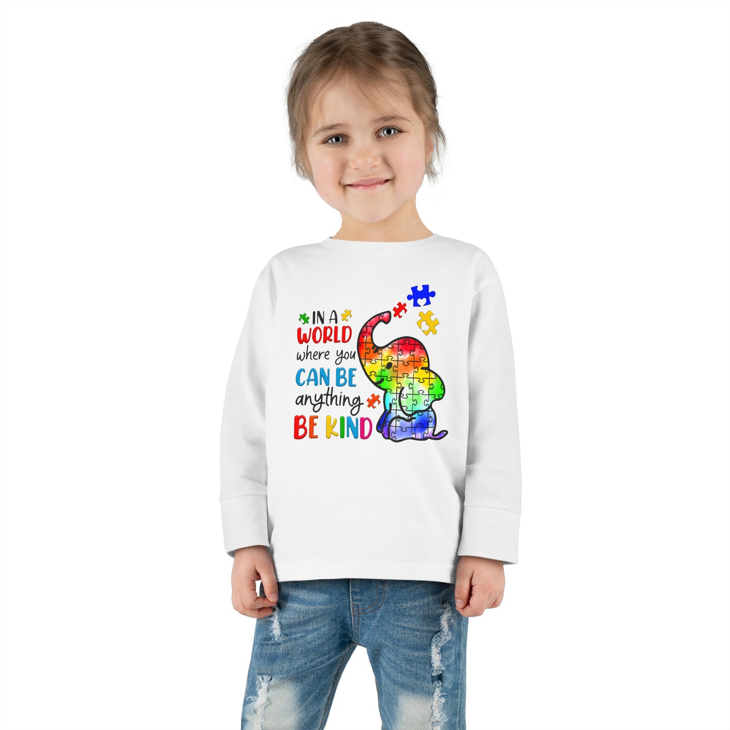 Autism Be Kind Toddler Long Sleeve Tee