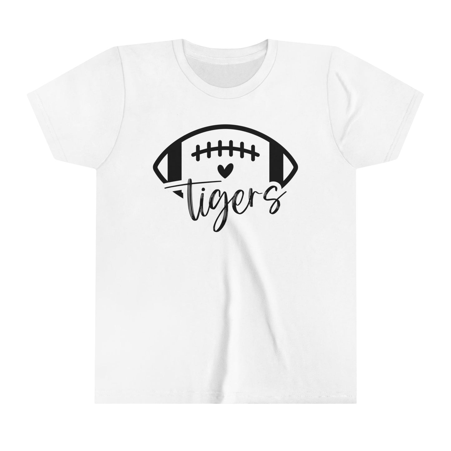 Tigers Football Heart Girl's Youth Shirt