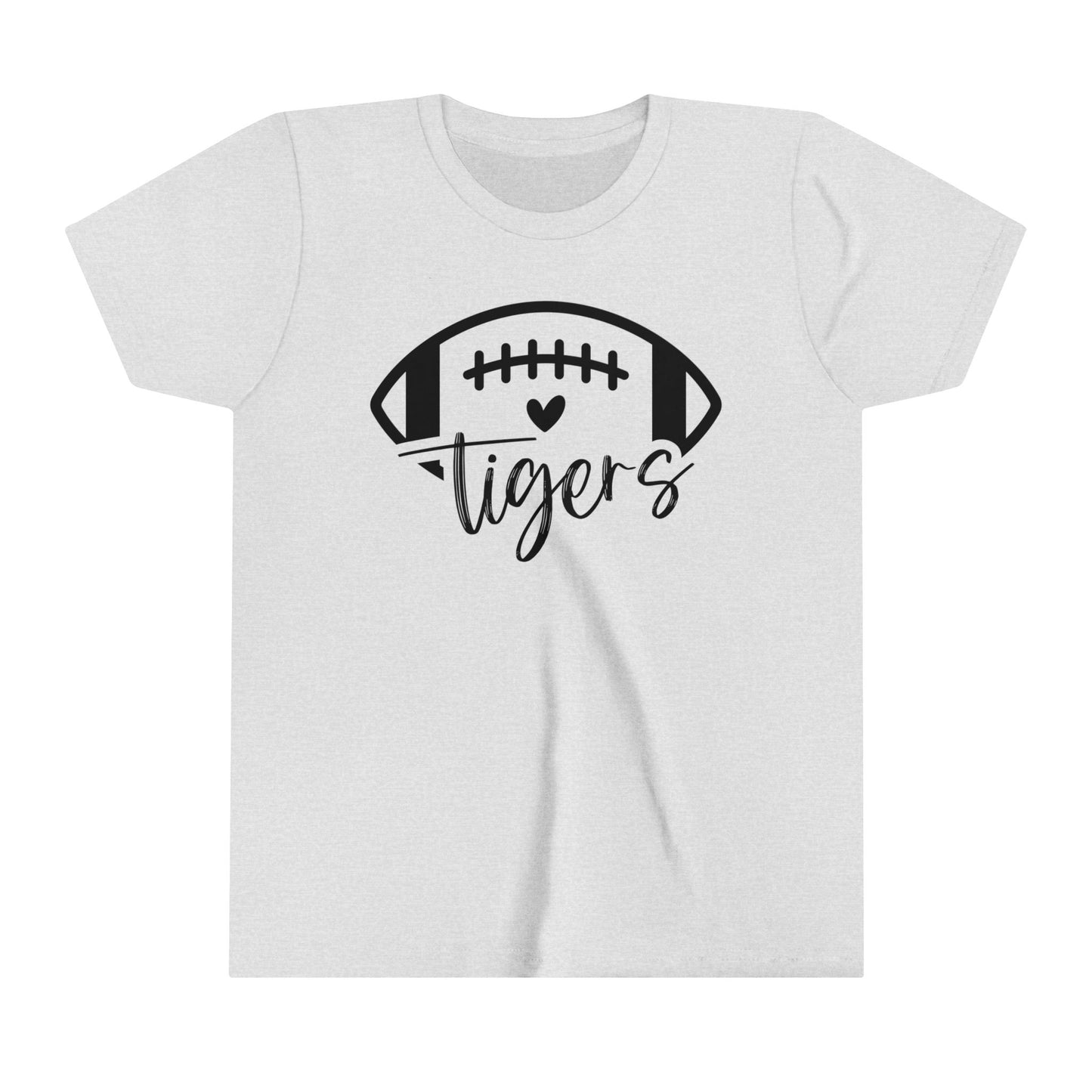 Tigers Football Heart Girl's Youth Shirt