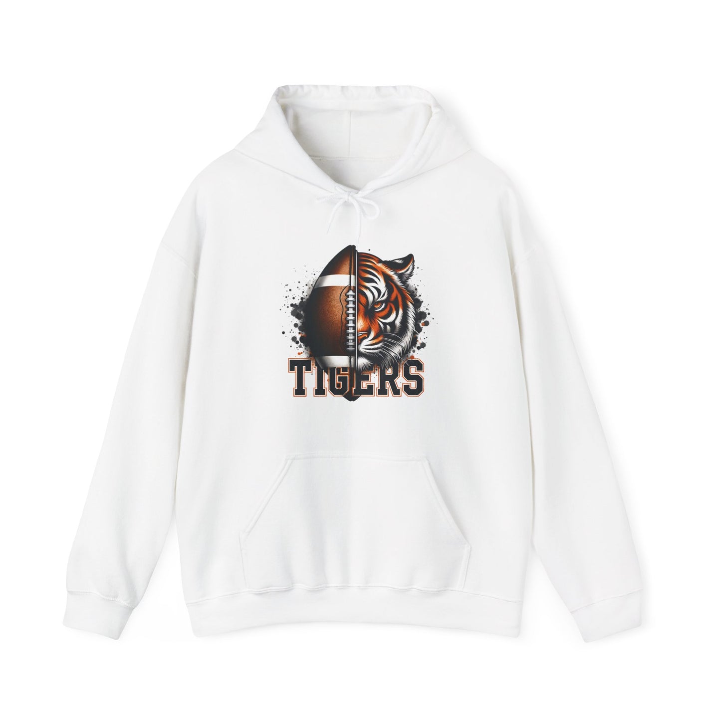 Tigers Football Adult Unisex Heavy Blend™ Hooded Sweatshirt