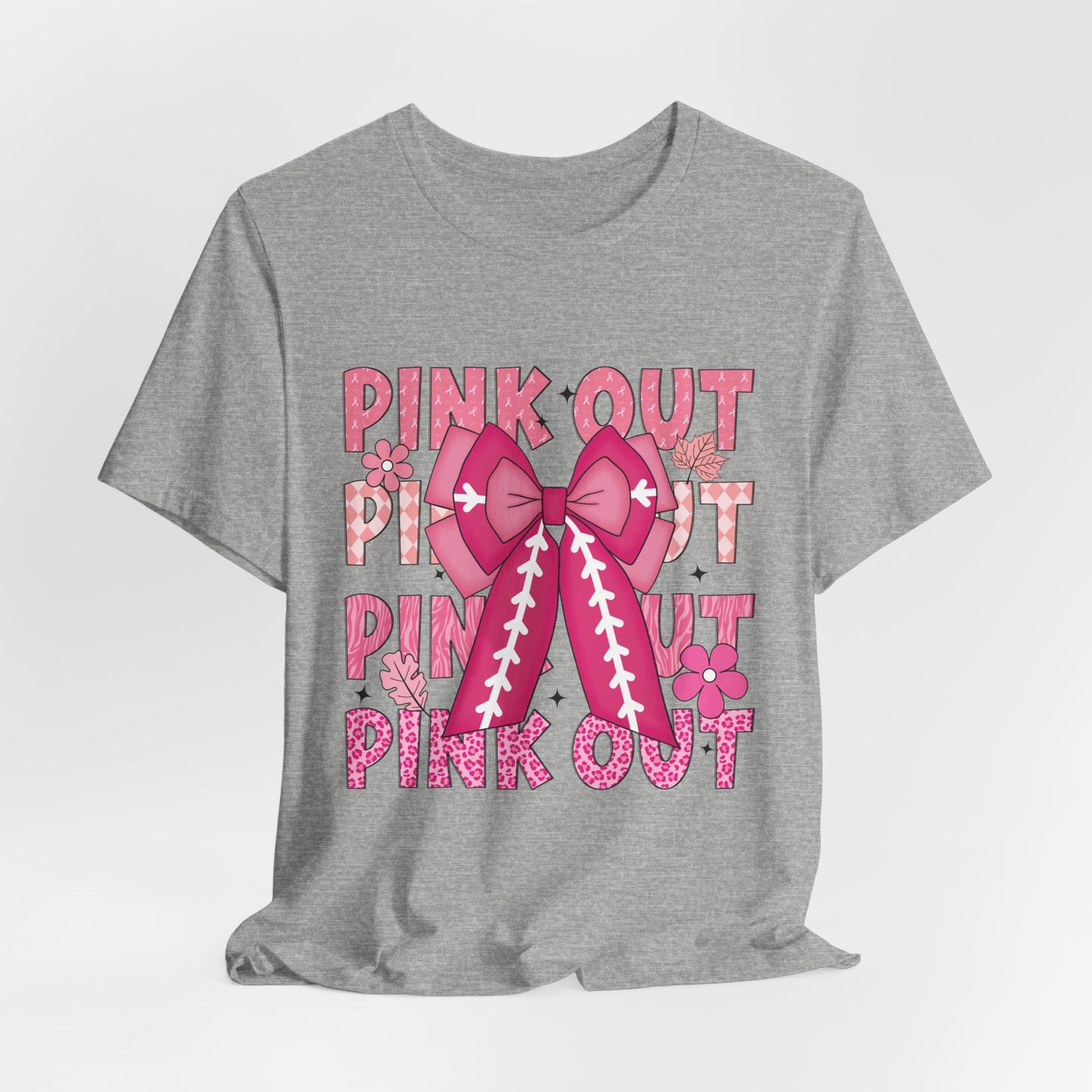 Pink Out Women's Breast Cancer Awareness Short Sleeve Tee