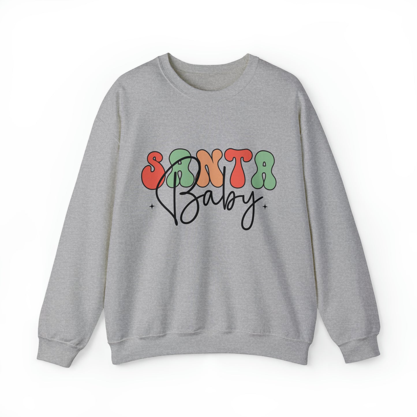 Santa Baby Women's Christmas Crewneck Sweatshirt