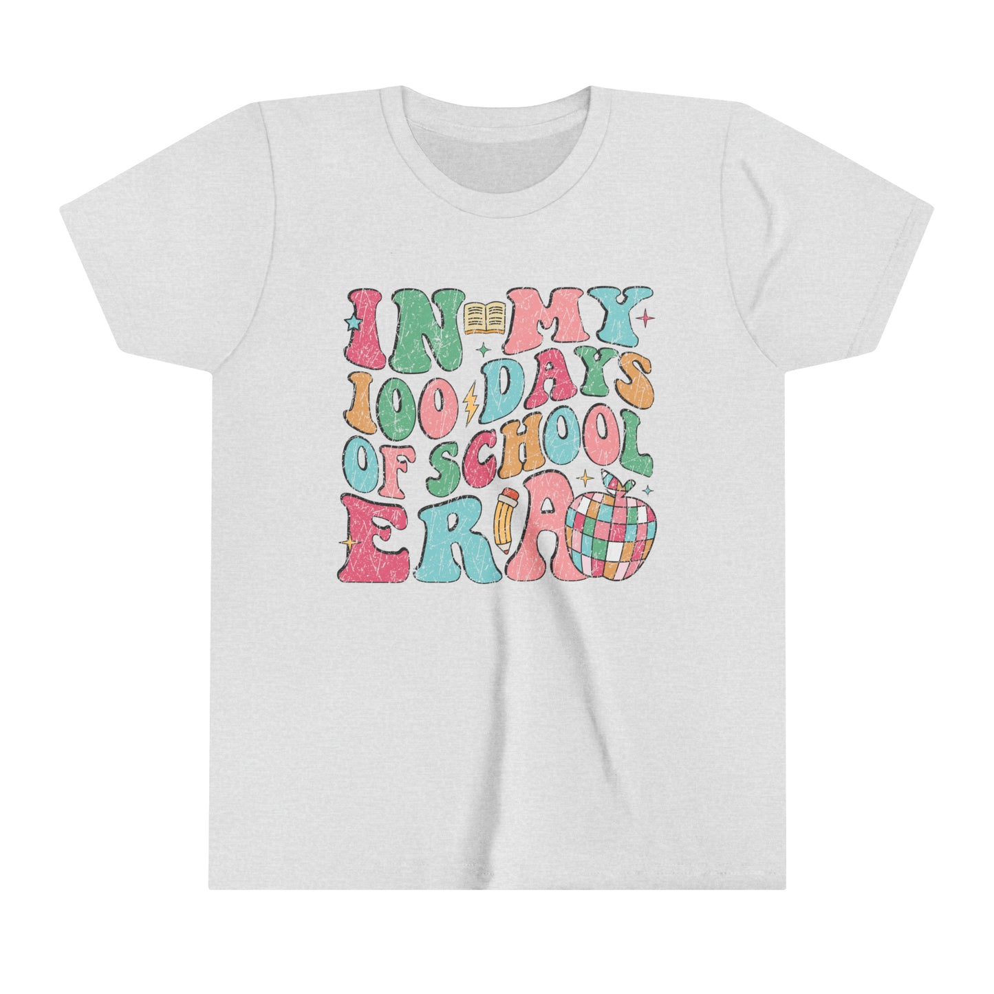 In My 100 Days of School Era Girl's Youth Short Sleeve Tee