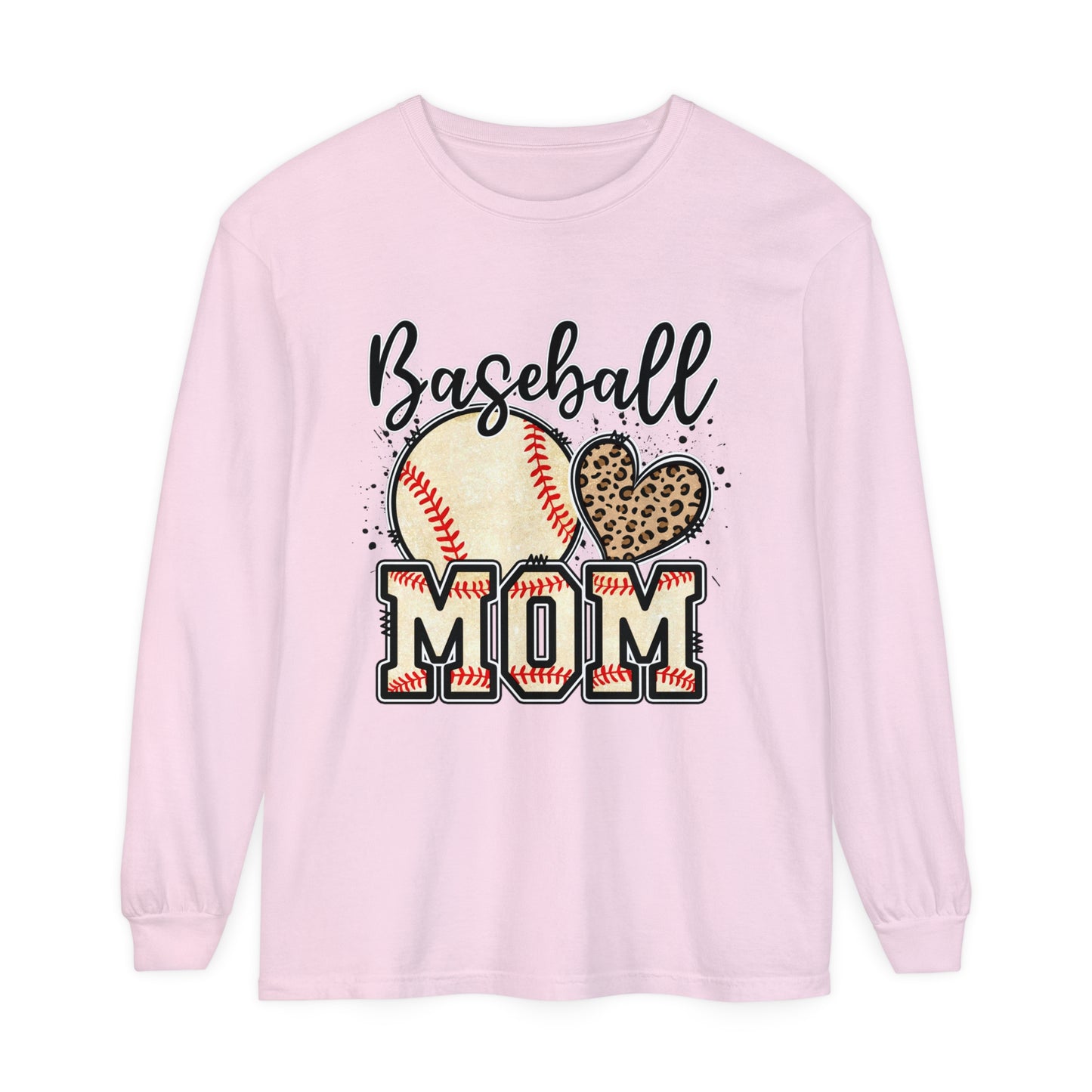 Baseball MOM Loose Long Sleeve T-Shirt