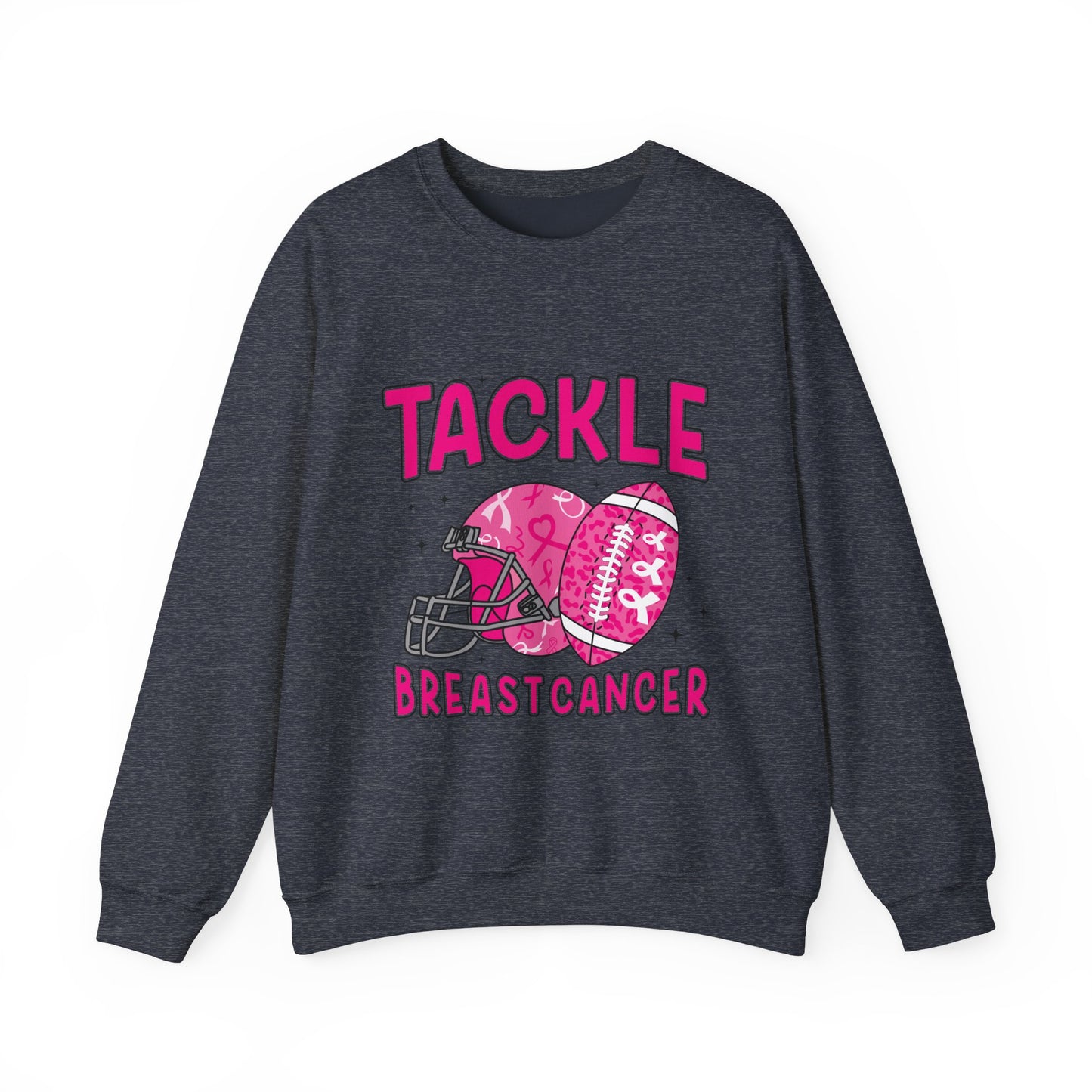 Tackle Breast Cancer Awareness Women's Crewneck Sweatshirt