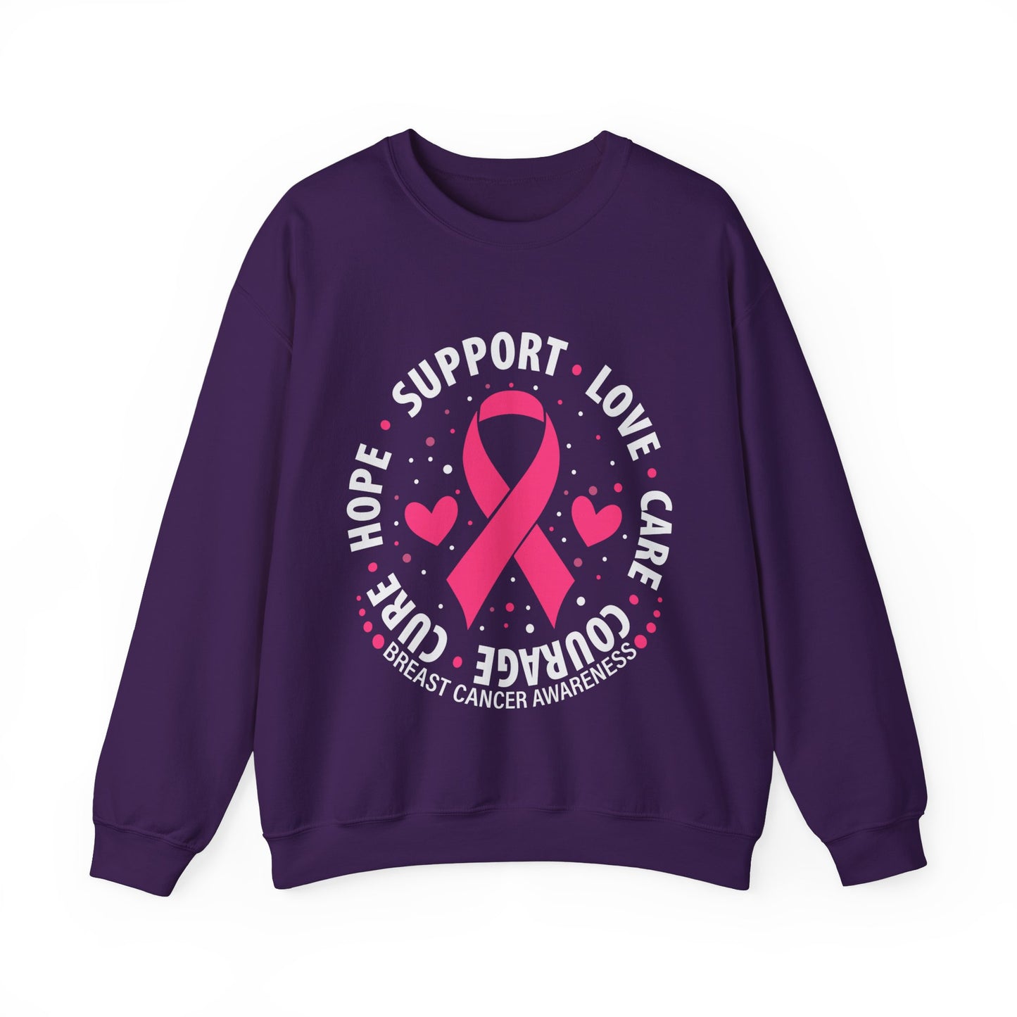 Breast Cancer Support & Awareness Women's Crewneck Sweatshirt