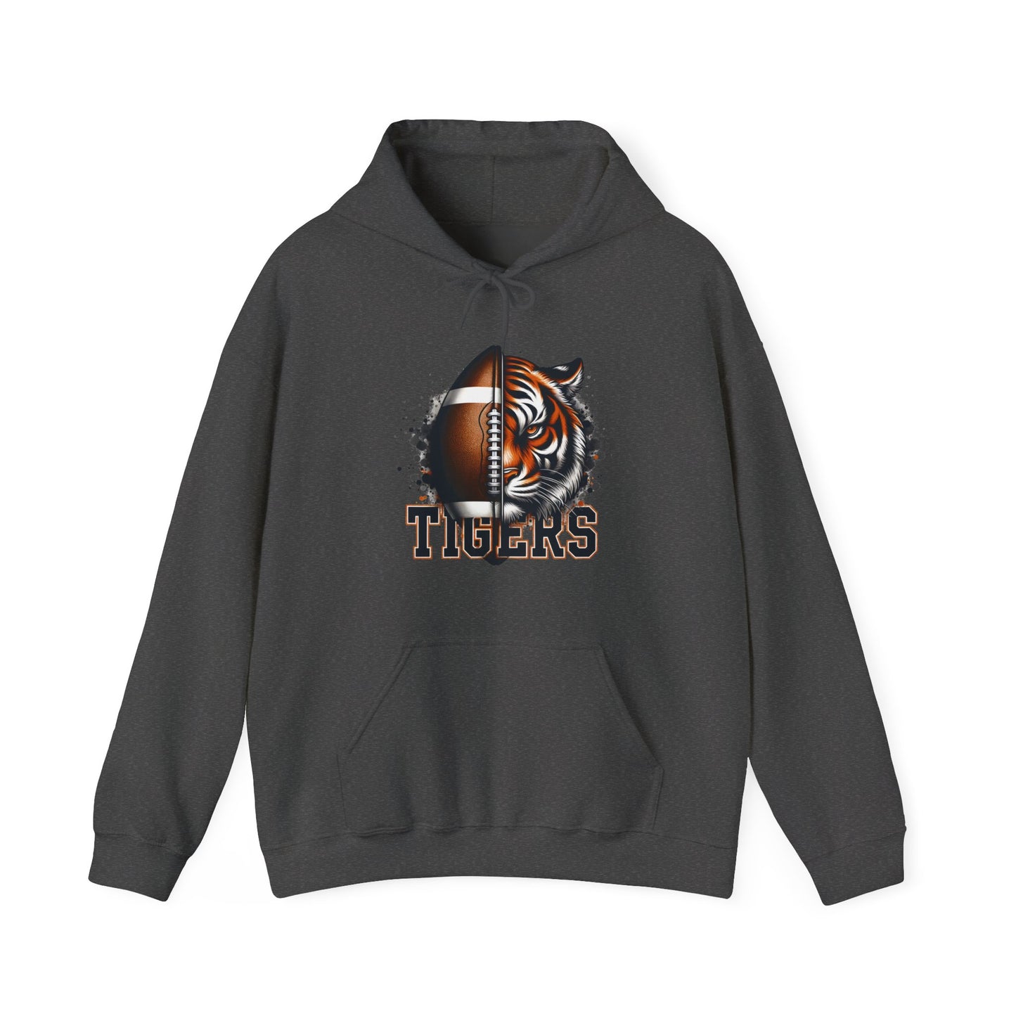 Tigers Football Adult Unisex Heavy Blend™ Hooded Sweatshirt