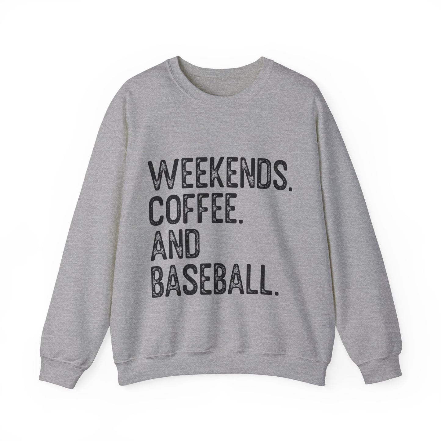 Weekends Coffee Baseball Women's Crewneck Sweatshirt