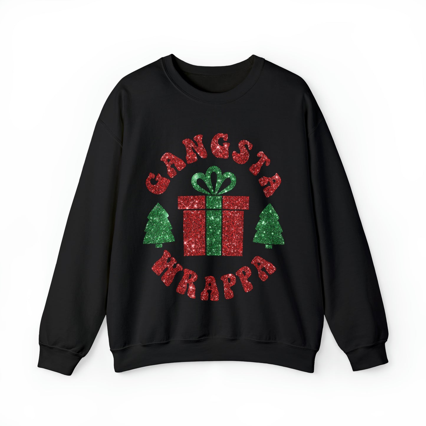 Gangsta Wrappa Women's Christmas Crewneck Sweatshirt