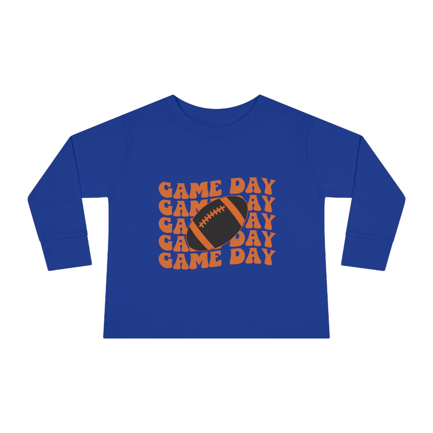 Game Day Football Toddler Long Sleeve Tee