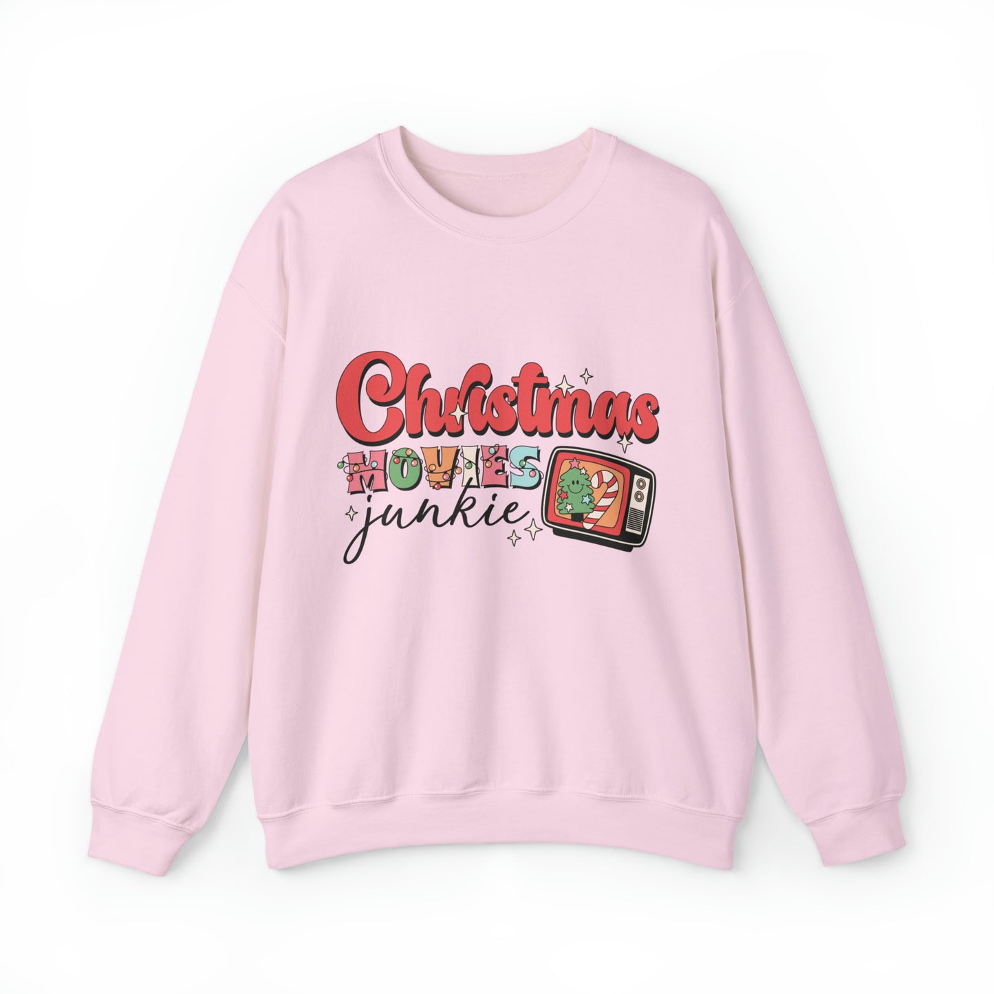 Christmas Movie Junkie Women's Christmas Crewneck Sweatshirt