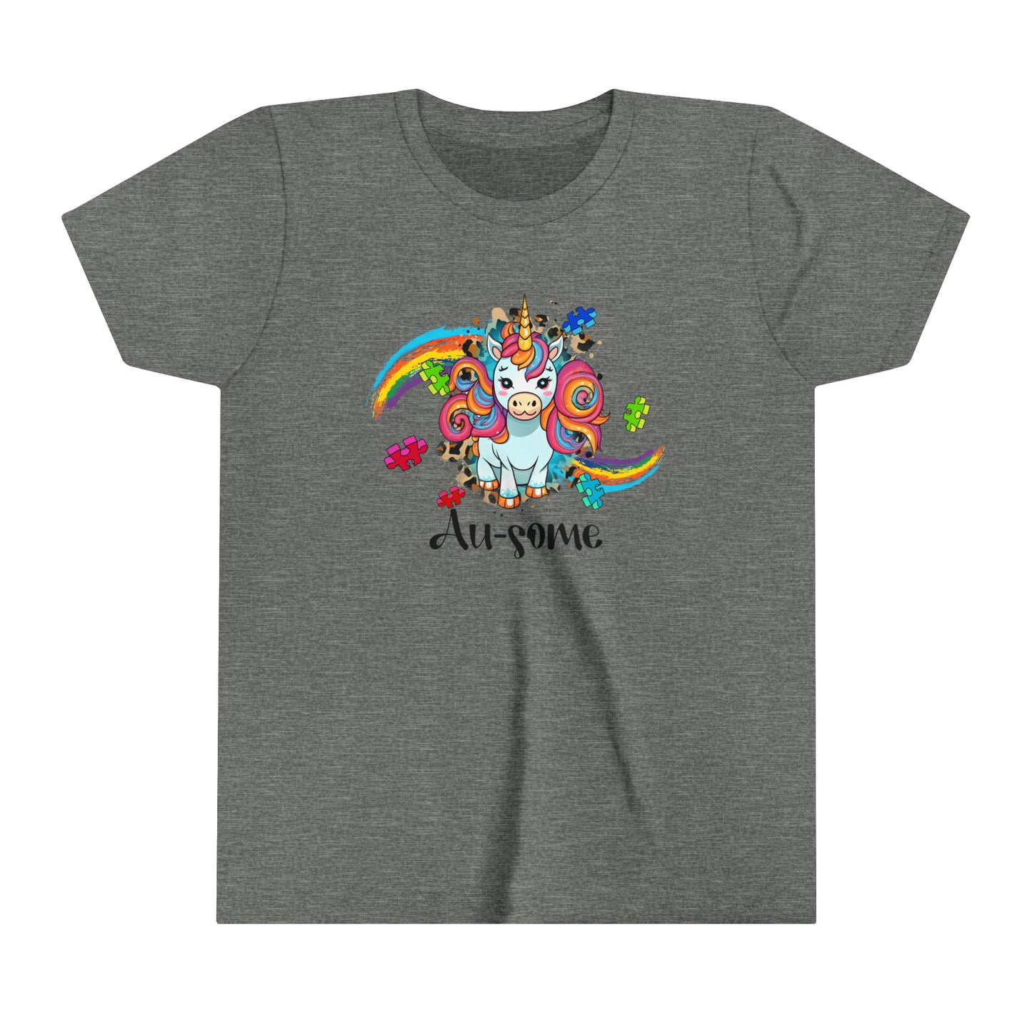 Ausome Unicorn Autism Awareness Advocate Youth Shirt