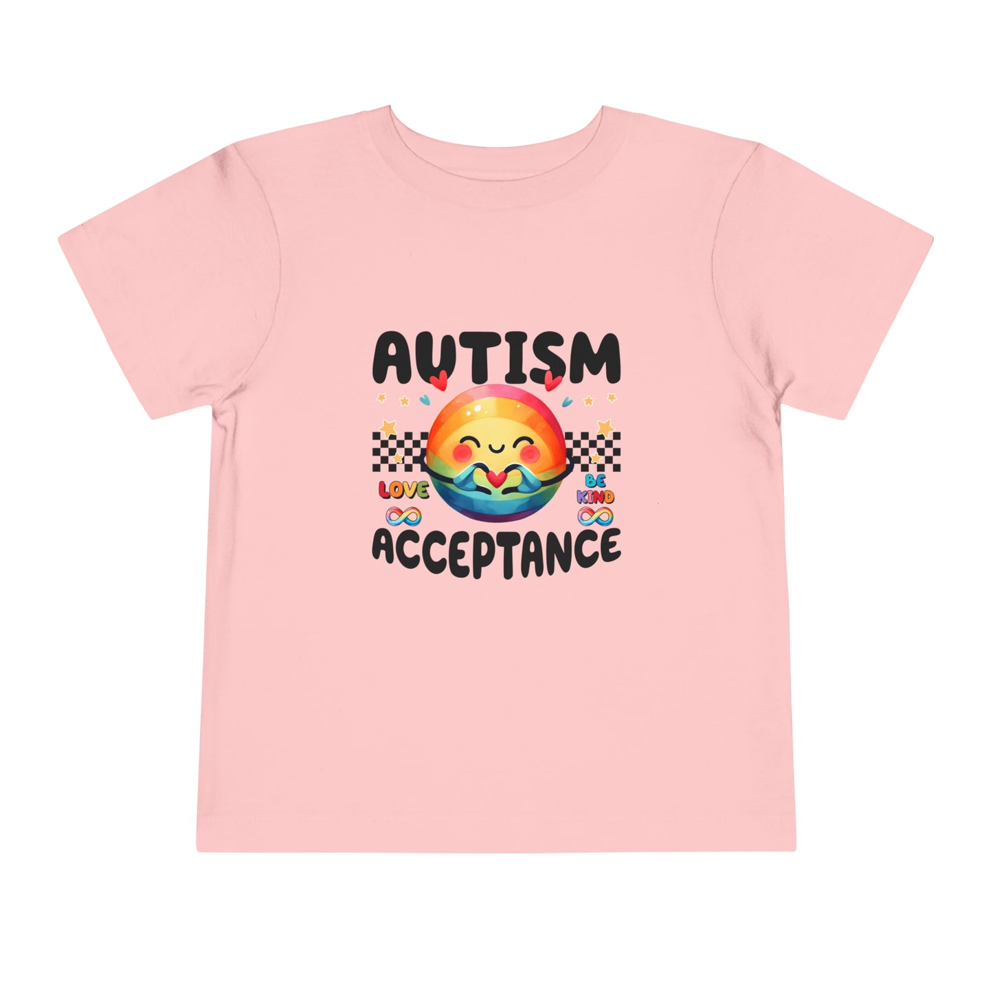 Autism Acceptance Awareness Advocate Toddler Short Sleeve Tee