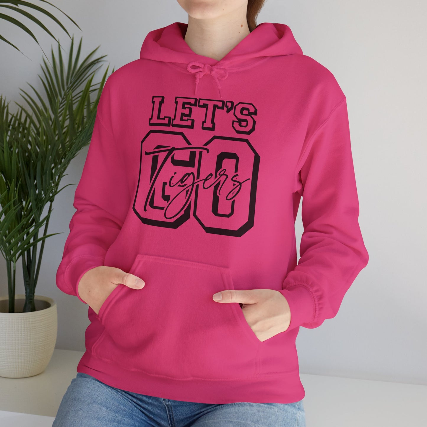 Let's Go Tigers Adult Unisex Heavy Blend™ Hooded Sweatshirt