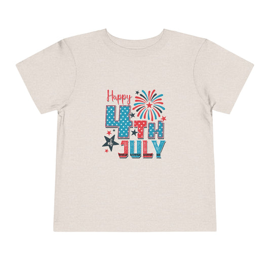 Toddler USA 4th of July Short Sleeve Tee