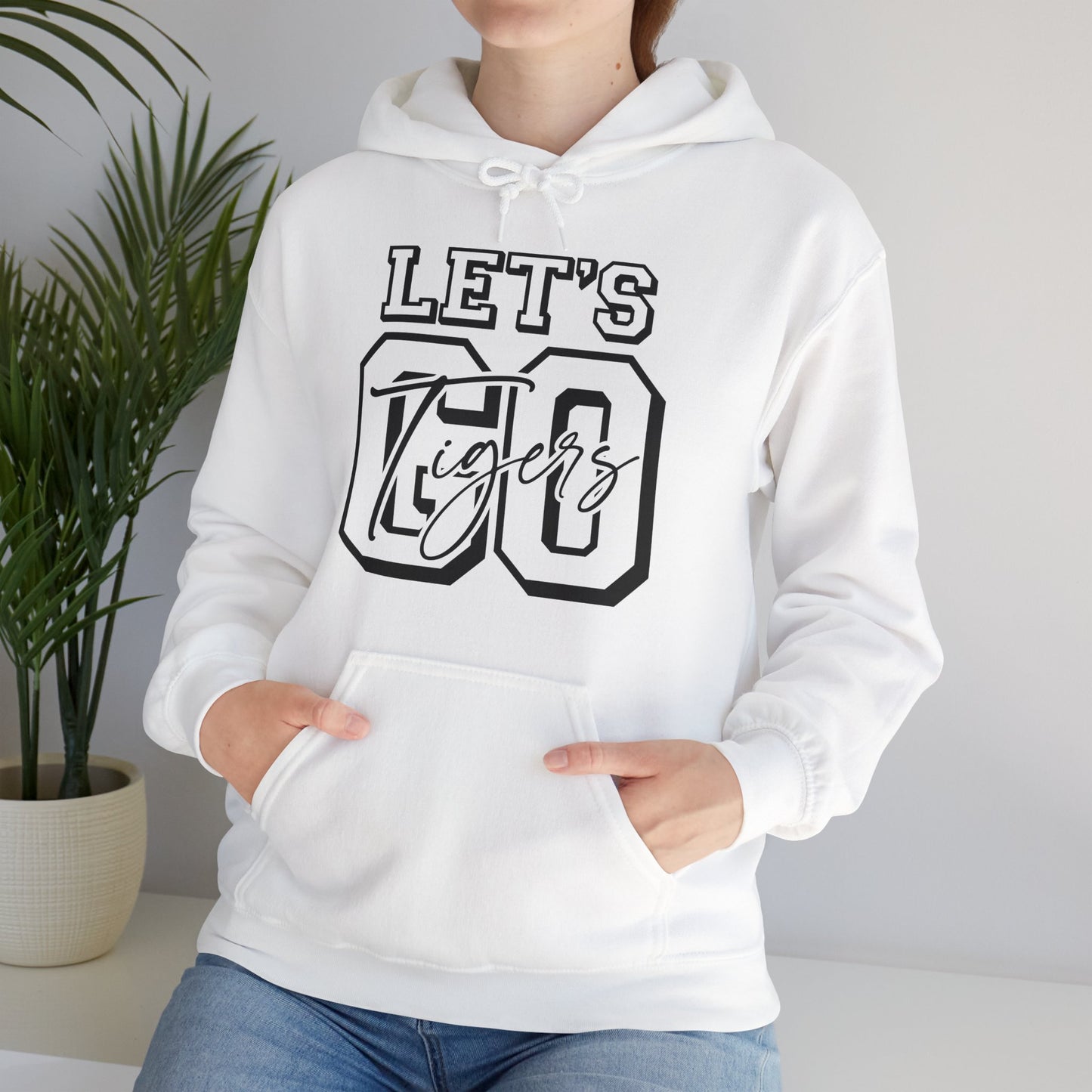 Let's Go Tigers Adult Unisex Heavy Blend™ Hooded Sweatshirt