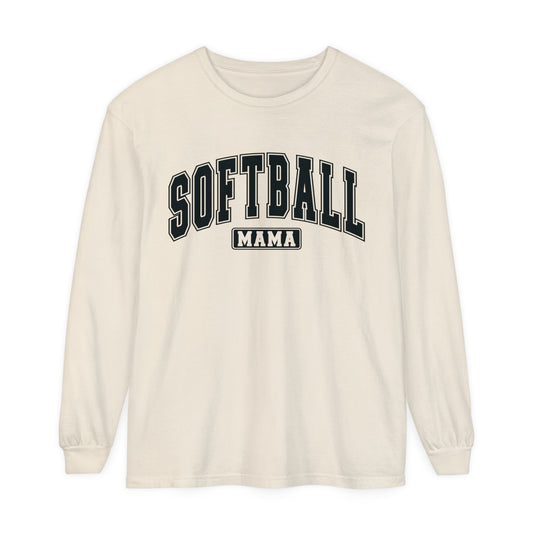 Softball Mama Relaxed Long Sleeve T-Shirt