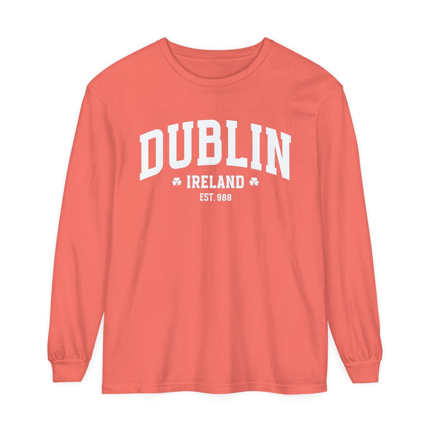 Dublin Ireland St. Patrick's Day Women's Loose Long Sleeve T-Shirt