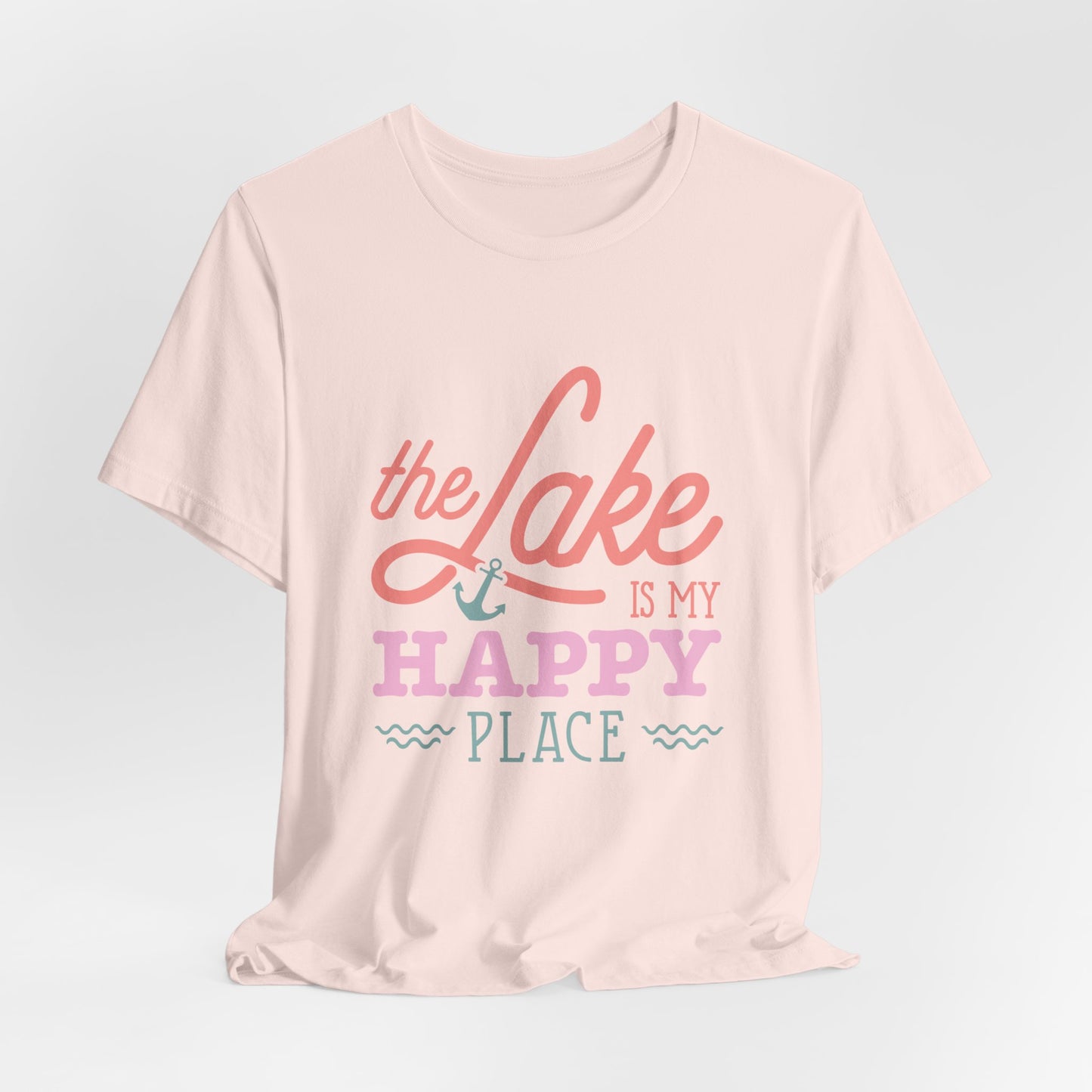 The Lake is My Happy Place Women's Short Sleeve Tee