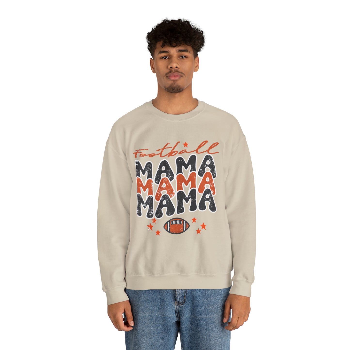 Football Women's Mama Crewneck Sweatshirt