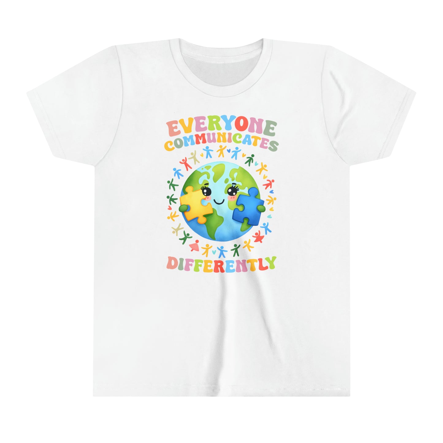 Everyone Communicates Differently Autism Advocate Youth Shirt