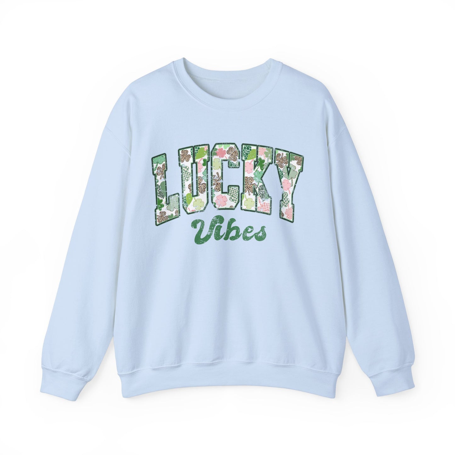 Lucky Vibes St. Patrick's Day Shamrock Women's Sweatshirt