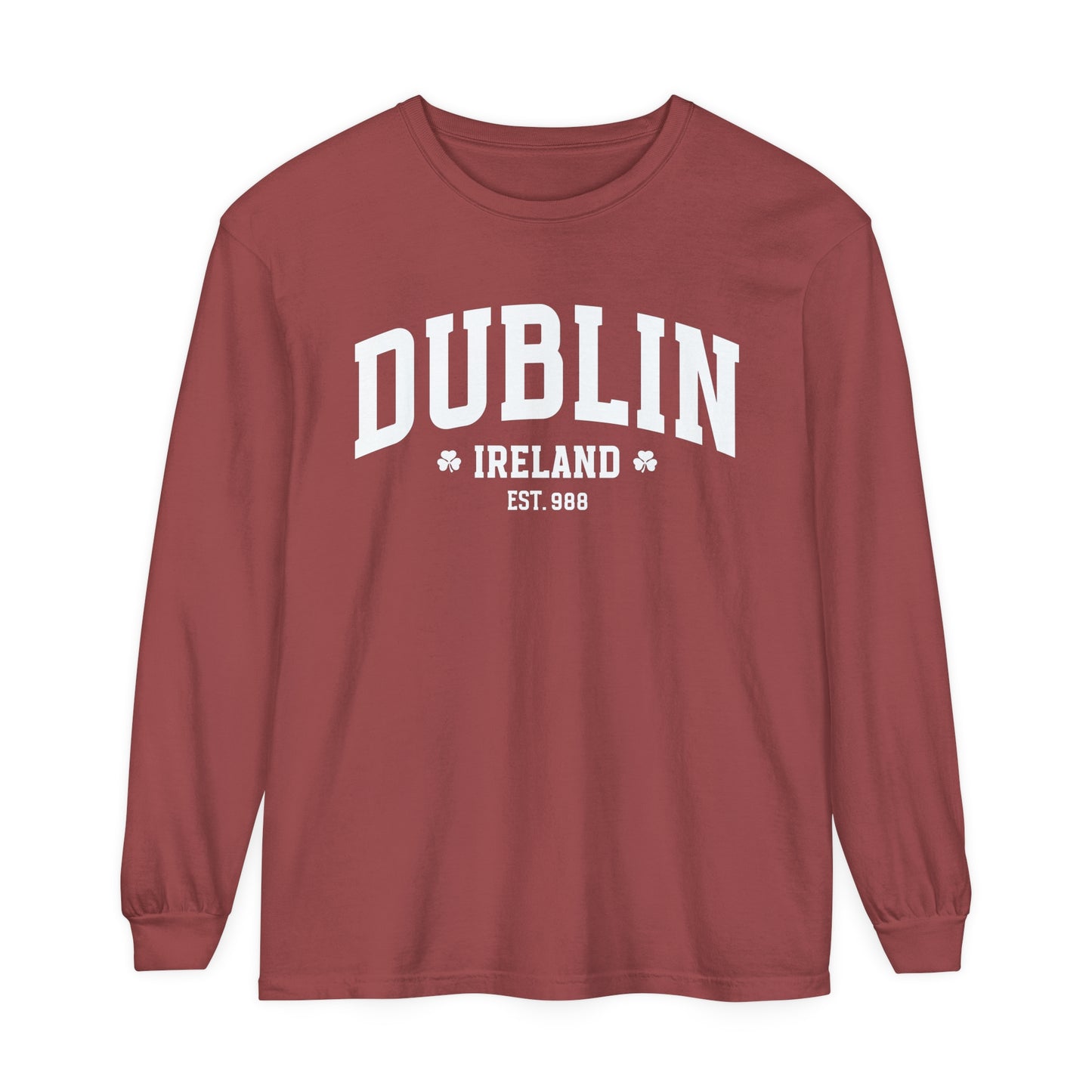 Dublin Ireland St. Patrick's Day Women's Loose Long Sleeve T-Shirt