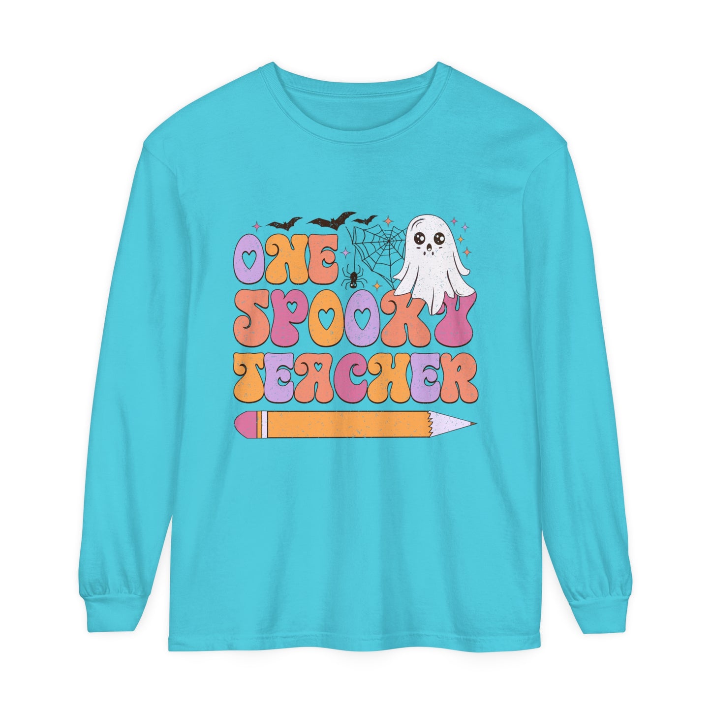 One Spooky Teacher Loose Long Sleeve T-Shirt