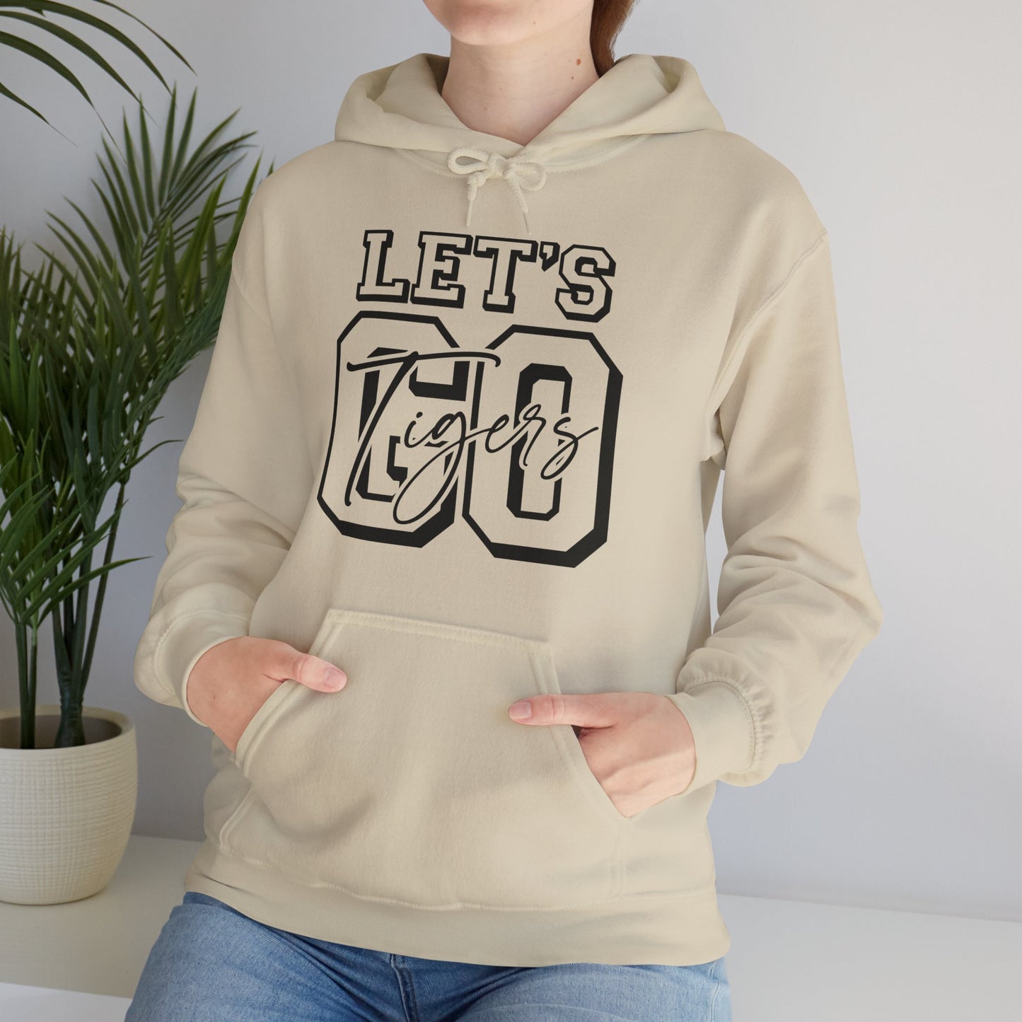 Let's Go Tigers Adult Unisex Heavy Blend™ Hooded Sweatshirt