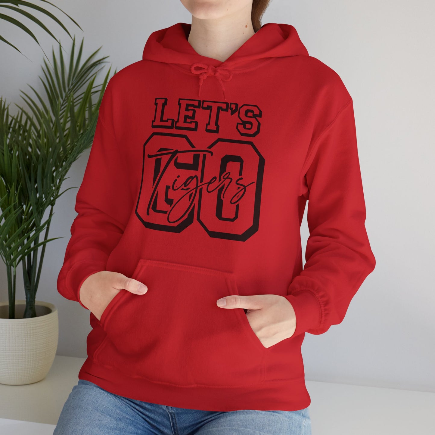 Let's Go Tigers Adult Unisex Heavy Blend™ Hooded Sweatshirt