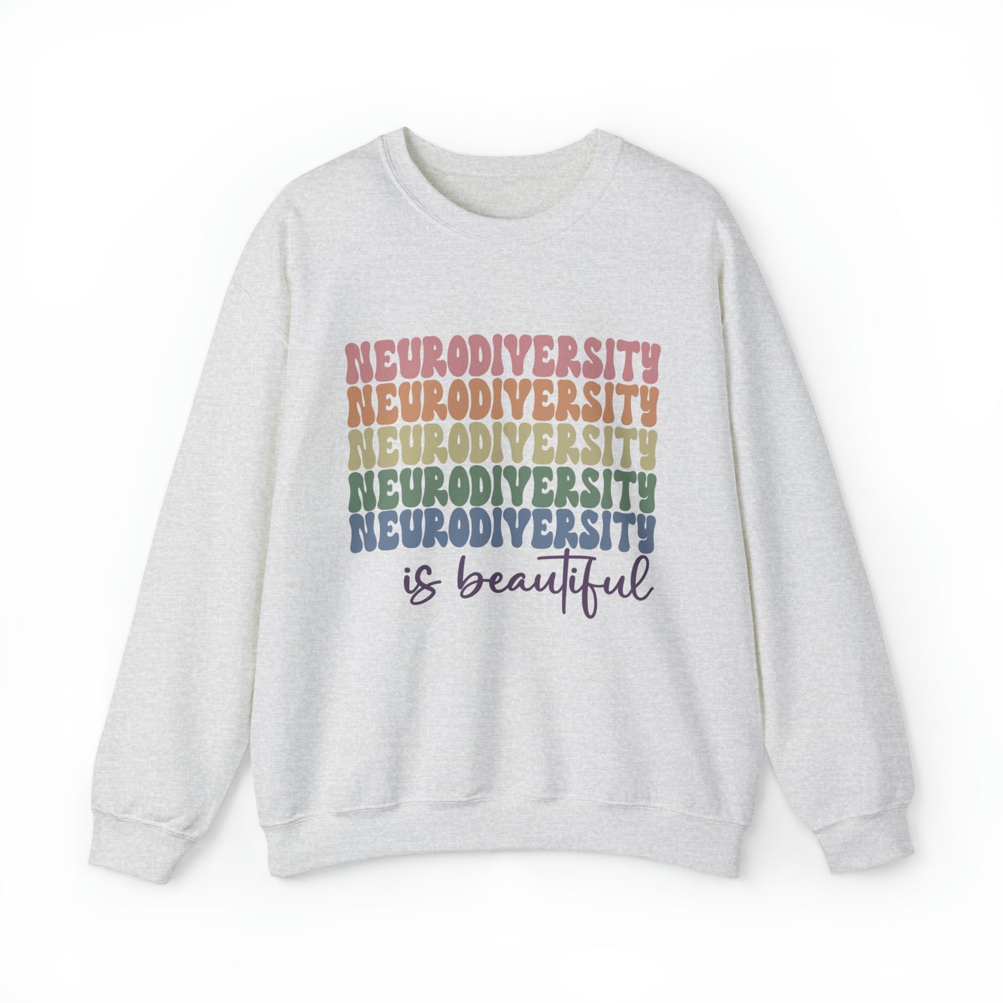 Neurodiversity is beautiful stacked Women's Crewneck Sweatshirt