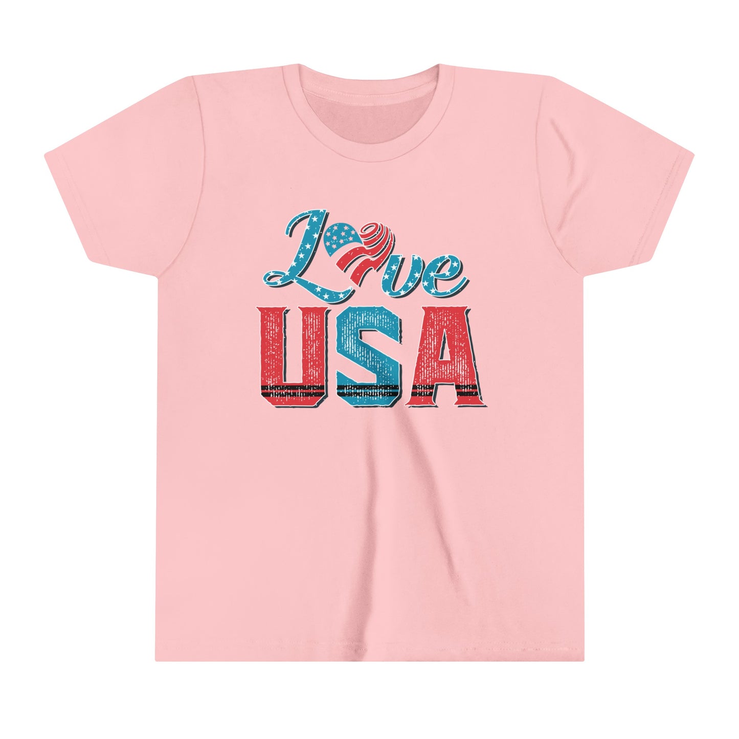 Love USA 4th of July USA Youth Shirt