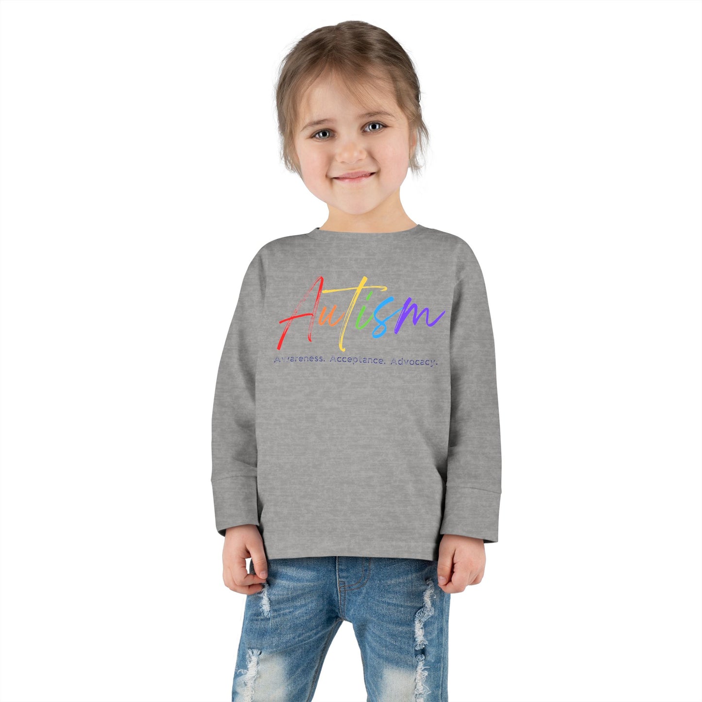 Sorry Santa I've Been Feral Christmas Toddler Long Sleeve Tee