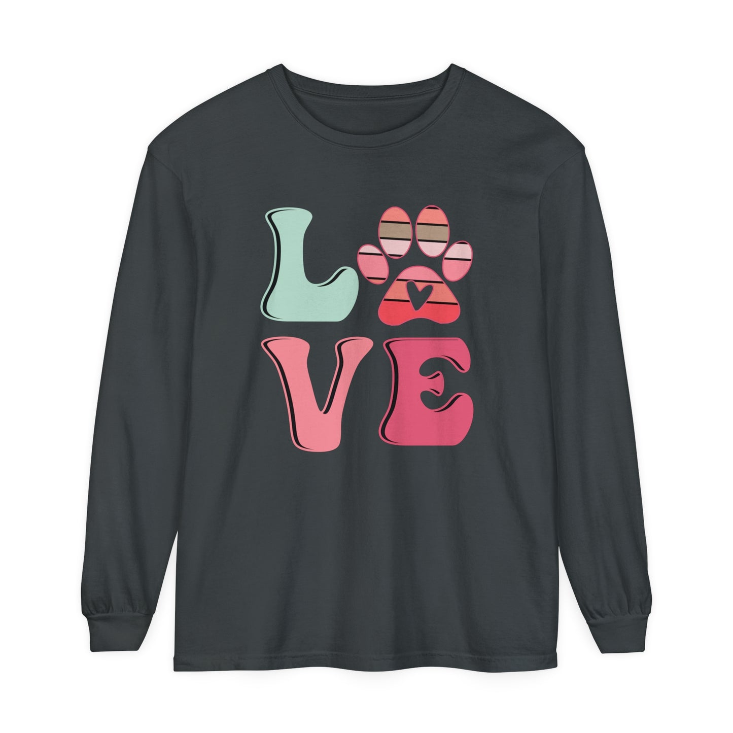 Love Paws Women's Loose Long Sleeve T-Shirt