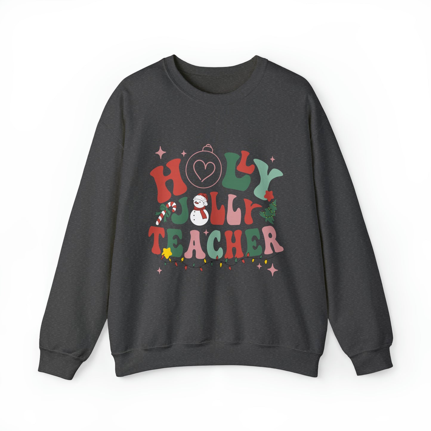 Holly Jolly Teacher Women's Christmas Sweatshirt