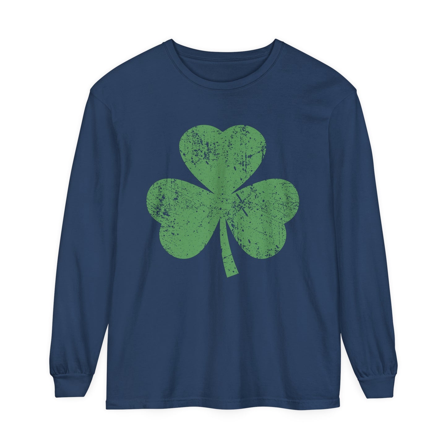 St. Patrick's Day Shamrock Women's Loose Long Sleeve T-Shirt