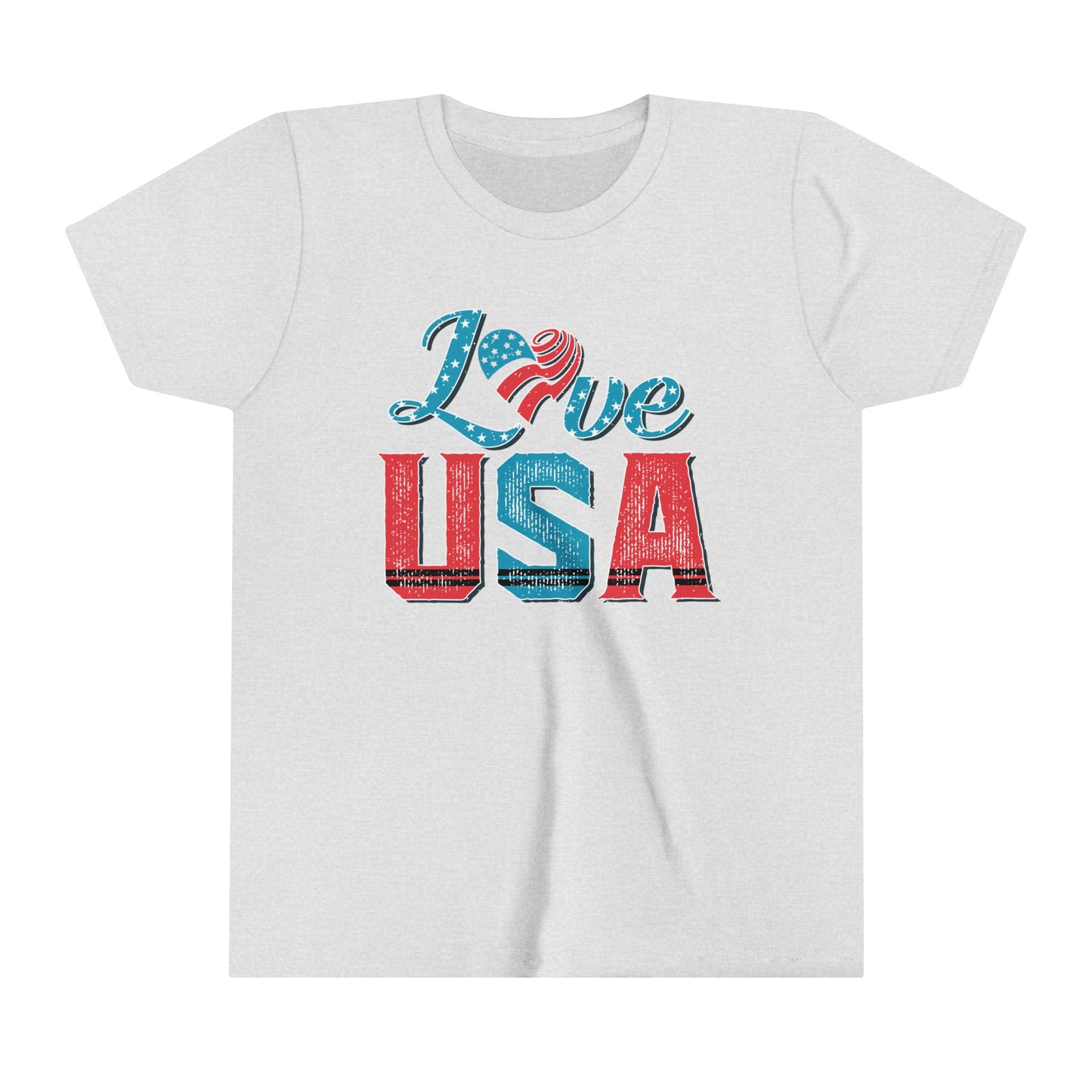 Love USA 4th of July USA Youth Shirt