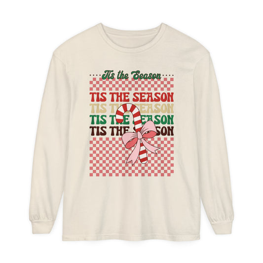 Tis the Season Women's Christmas Loose Long Sleeve T-Shirt