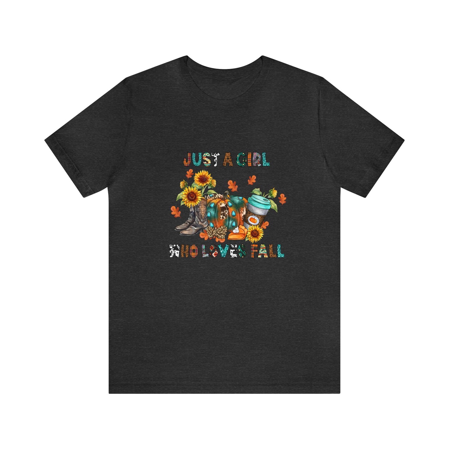 Just a girl who loves fall Halloween Short Sleeve Tee