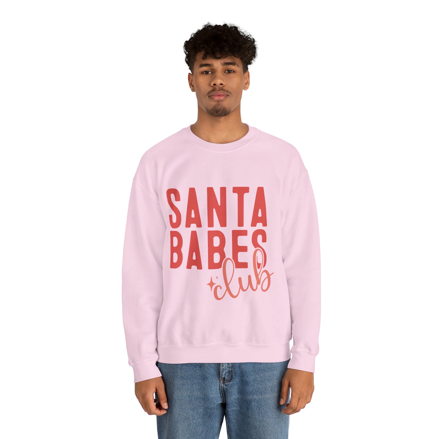 Santa Babes Club Women's Christmas Crewneck Sweatshirt