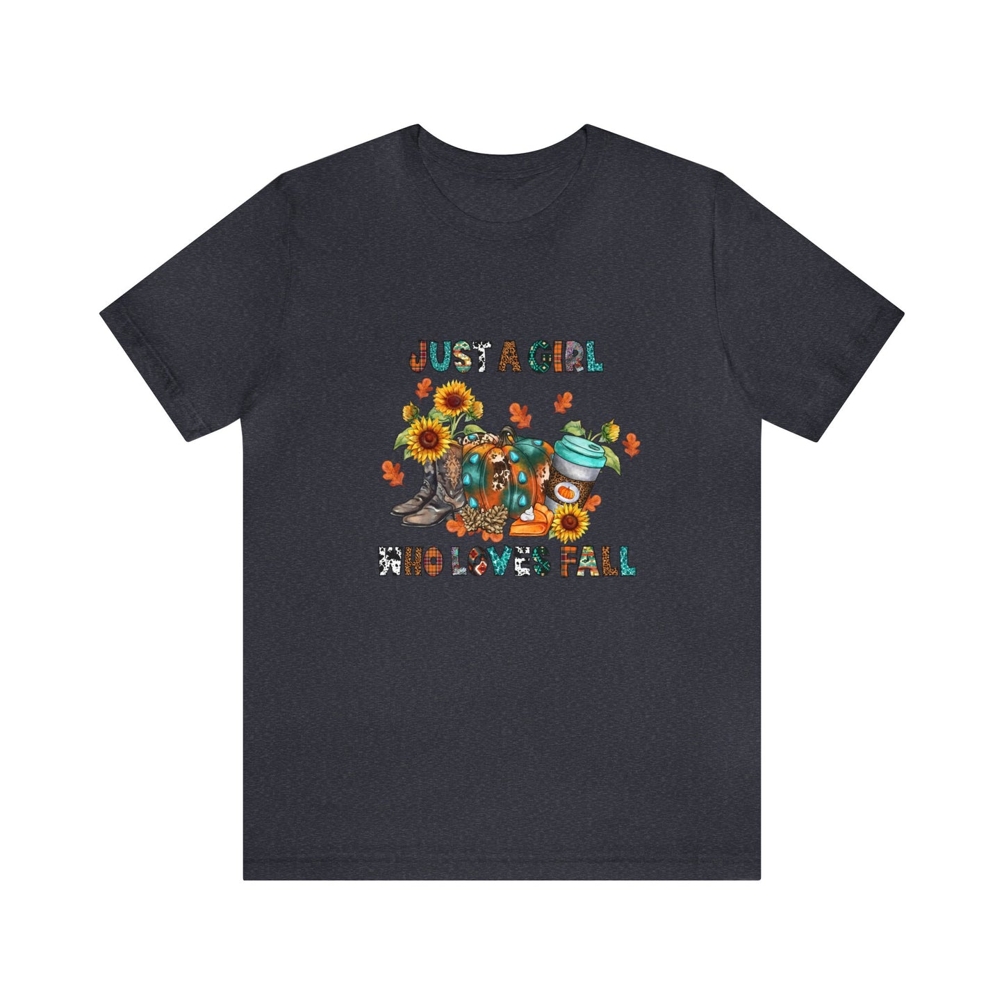 Just a girl who loves fall Halloween Short Sleeve Tee