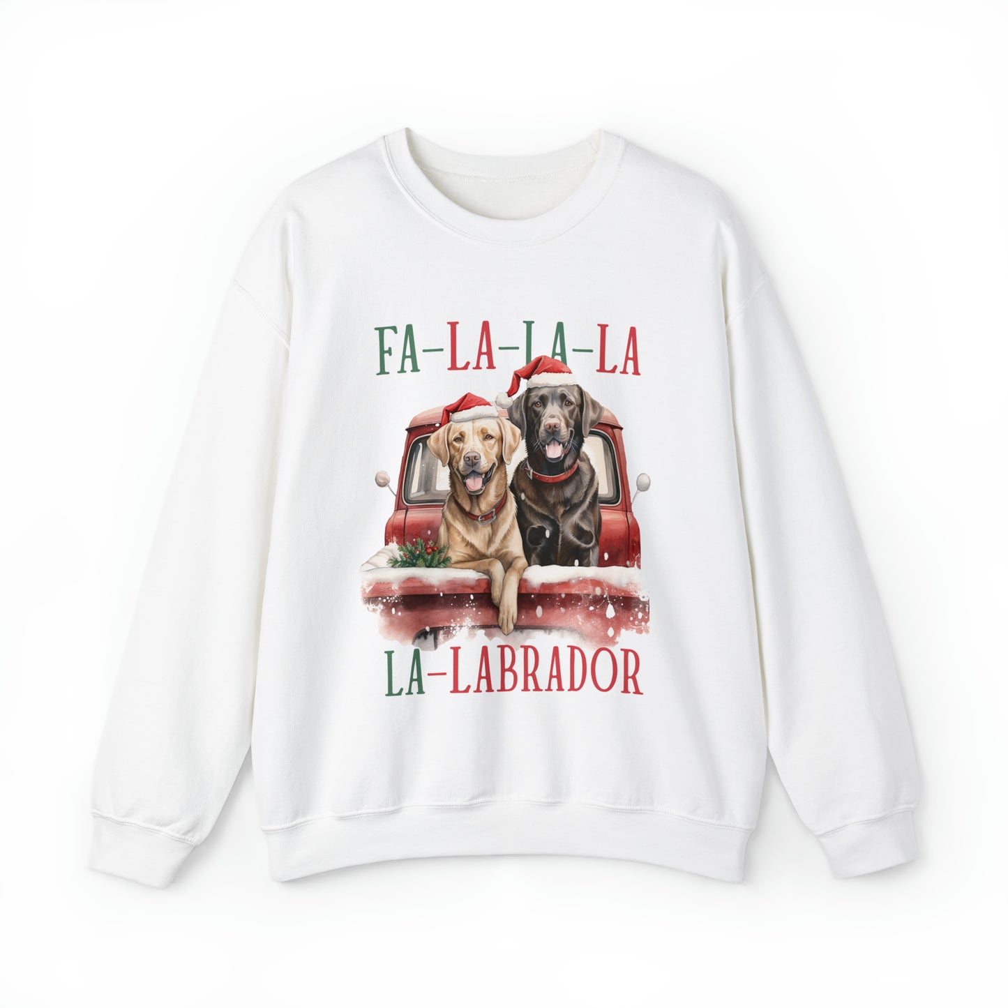 Christmas Lab Dog Sweatshirt Women's